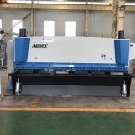 Pnevmatik materiallar bilan jihozlangan 3200mm x 8mm gidravlik gilyotinni kesish mashinasi